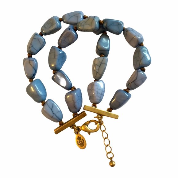 Premier Designs Jewelry - Premier Designs Double Strand Faux Stone Gold Tone